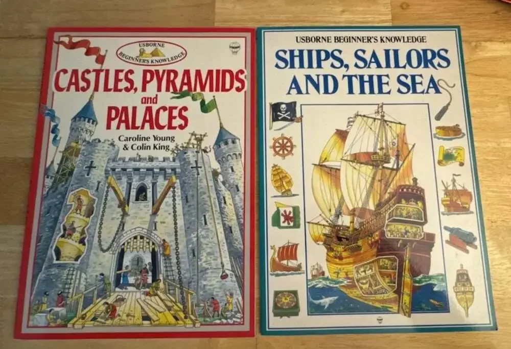 Usborne Beginner's Knowledge Books: Castles, Pyramids & Palaces & Ships, Sailors